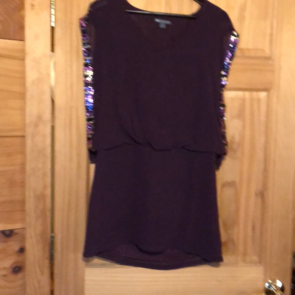 Sequined blouson dress